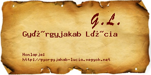 Györgyjakab Lúcia névjegykártya